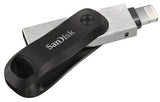 SanDisk iXpand USB-nøgle 64 GB USB Type-A / Lightning 3.2 Gen 2 (3.1 Gen 2) Sort, Sølv