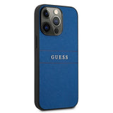 Guess GUHCP13LPSASBBL iPhone 13 Pro / 13 6.1" blå/blå Saffiano Strap