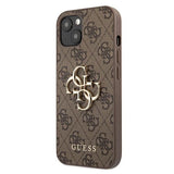 Guess GUHCP13M4GMGBR iPhone 13 6,1" brązowy/brown hardcase 4G Big Metal Logo