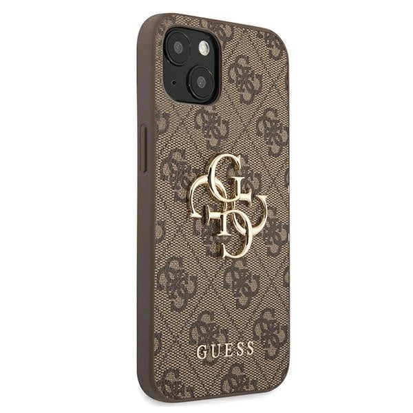 Guess GUHCP13M4GMGBR iPhone 13 6,1" brązowy/brown hardcase 4G Big Metal Logo
