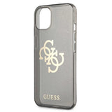 Guess GUHCP13SPCUGL4GBK iPhone 13 mini 5.4" sort/sort hardcase Glitter 4G Stor logo