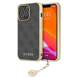 Guess GUHCP13XGF4GGR iPhone 13 Pro Max 6.7" grå/grå hardcase 4G Charms Collection