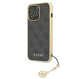 Guess GUHCP13XGF4GGR iPhone 13 Pro Max 6.7" grå/grå hardcase 4G Charms Collection