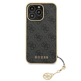 Guess GUHCP13XGF4GGR iPhone 13 Pro Max 6.7" grå/grå hardcase 4G Charms Collection
