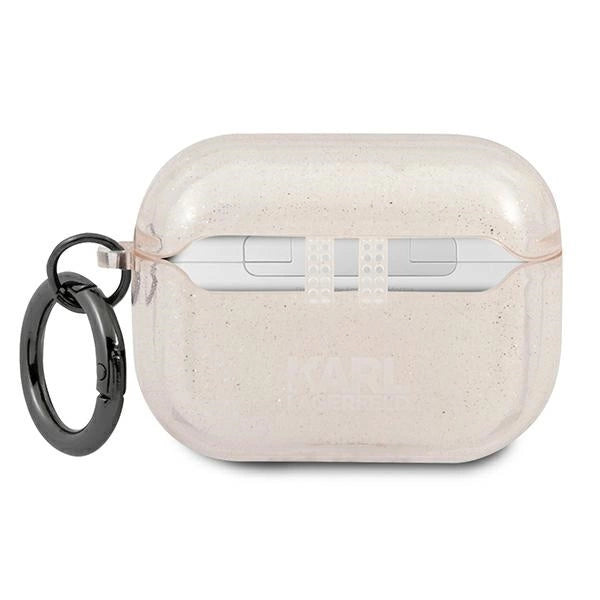 Karl Lagerfeld KLAPUKHGD AirPods Pro cover złoty/guld Glitter Karlens hoved