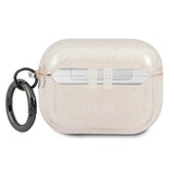 Karl Lagerfeld KLAPUKHGD AirPods Pro cover złoty/guld Glitter Karlens hoved