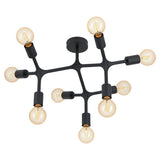Eglo Bocadella 9L sort loftslampe