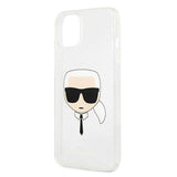 Karl Lagerfeld iPhone 13 mini 5,4" sølv/sølv hårdkasse Glitter Karlons hoved