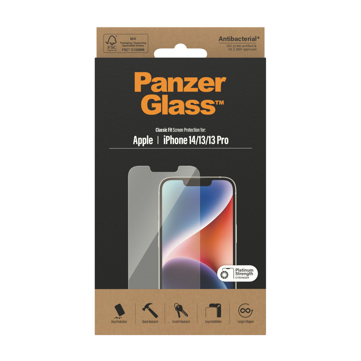 PanzerGlass Screen Protector Apple iPhone 14/13/13 Pro - Classic Fit