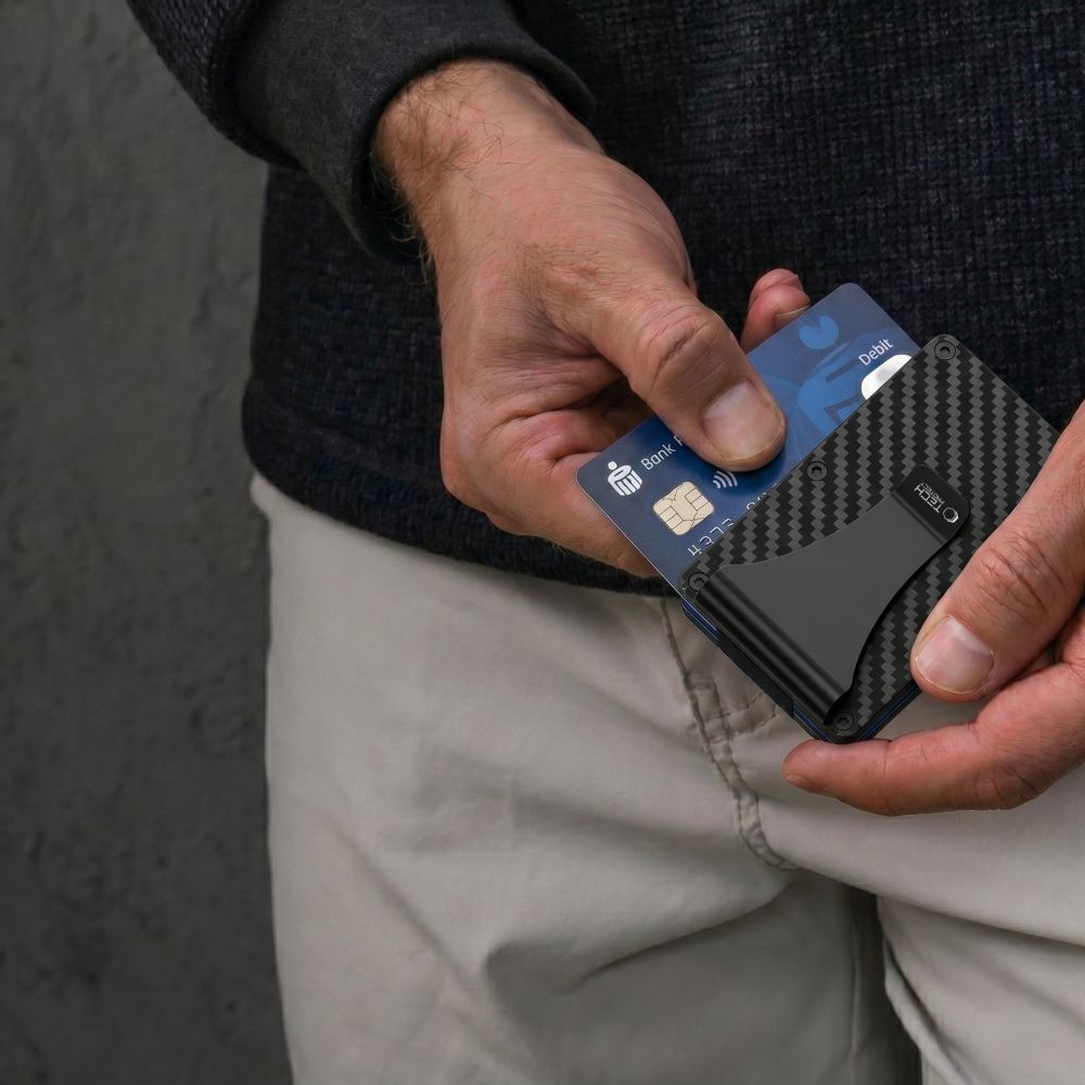 Tech Protect Thorn Rfid Kortpung Karbonsort