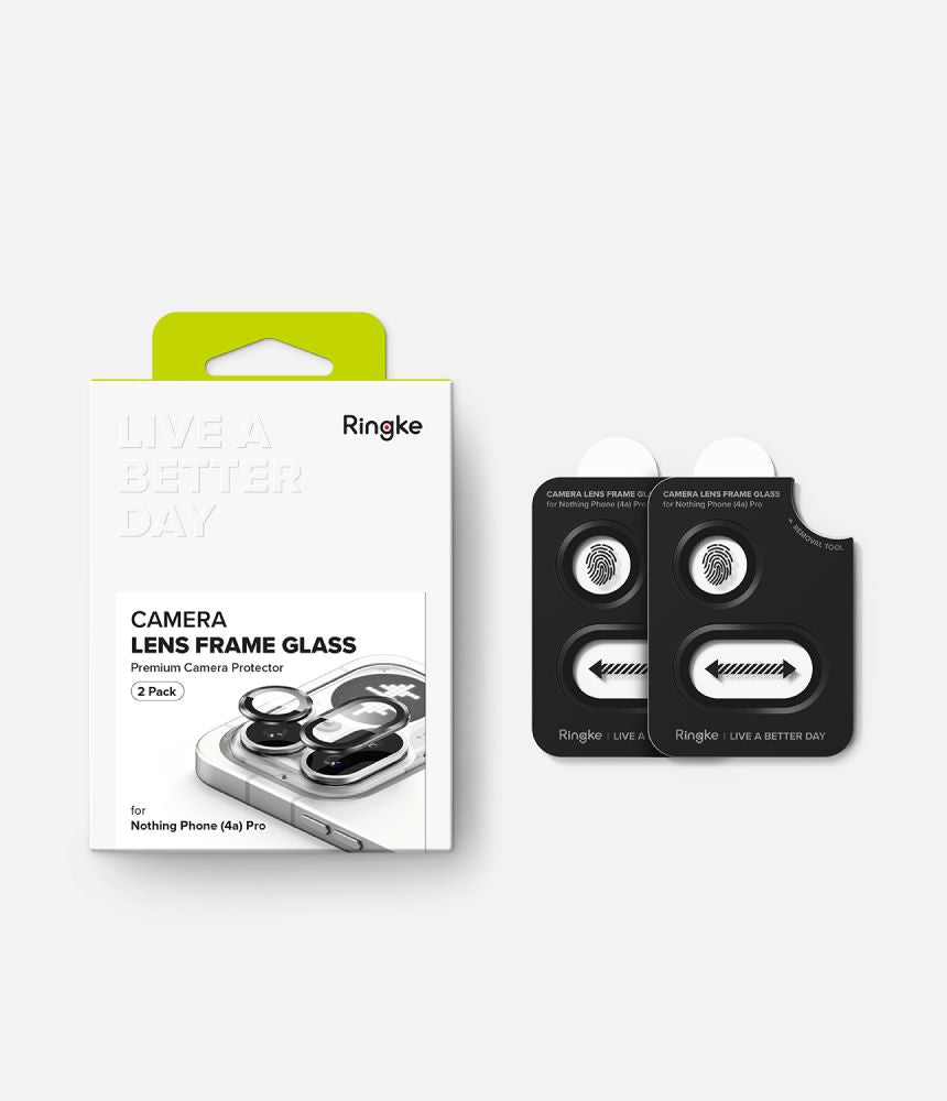 Kamera Beskyttelse Ringkamerabeskytter 2 Pak Til Nothing Phone 4 A Pro Sort