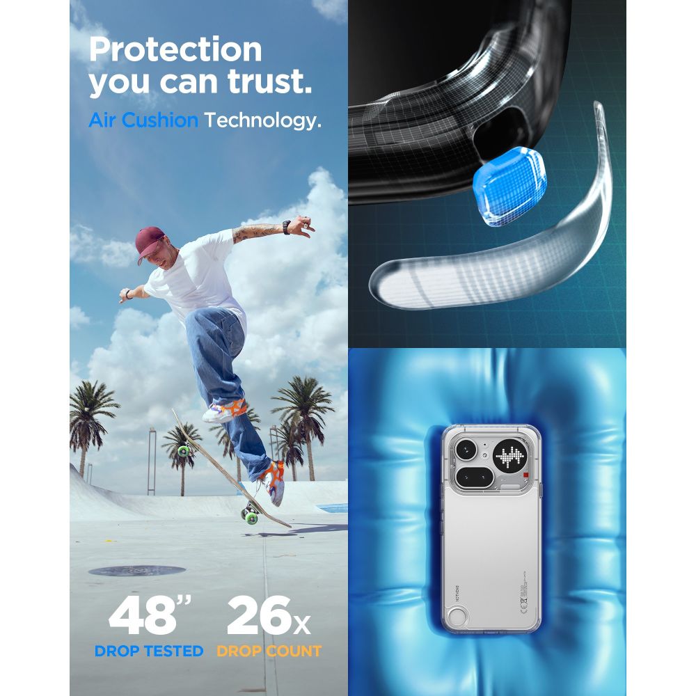 Spigen Ultra Hybrid Nothing Phone 4 A Pro Krystalklar