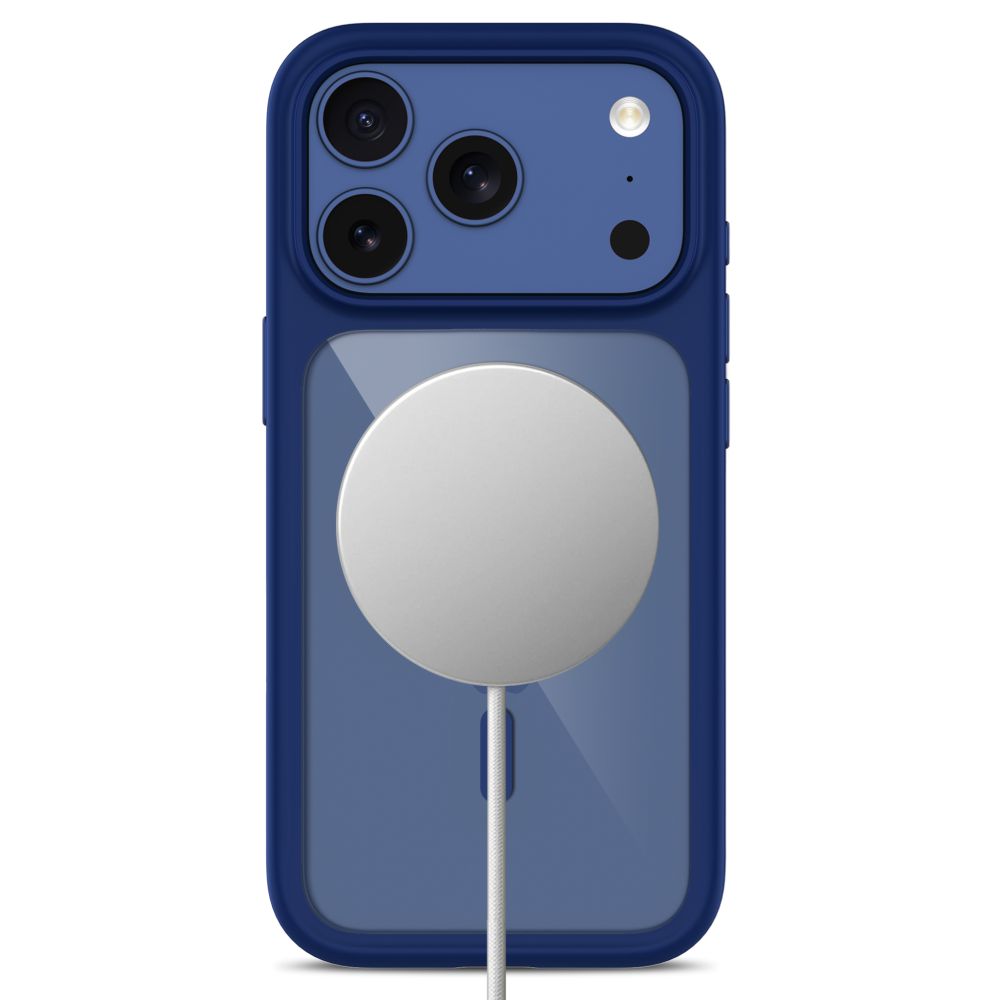 Tech Protect Magone Magsafe Cc + Glas 2 Pak Iphone 17 Pro Max / 18 Pro Max Dyb Blå/Klar