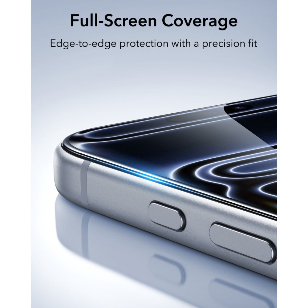 Hærdet Glas Esr Ultrafit Classic Hærdet Glas 2 Pack Iphone 17 Pro / 18 Pro Sort