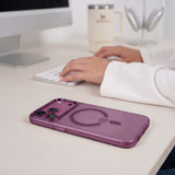Tech Protect Magzero Magsafe Iphone 17 Pro / 18 Pro Mat Burgundy