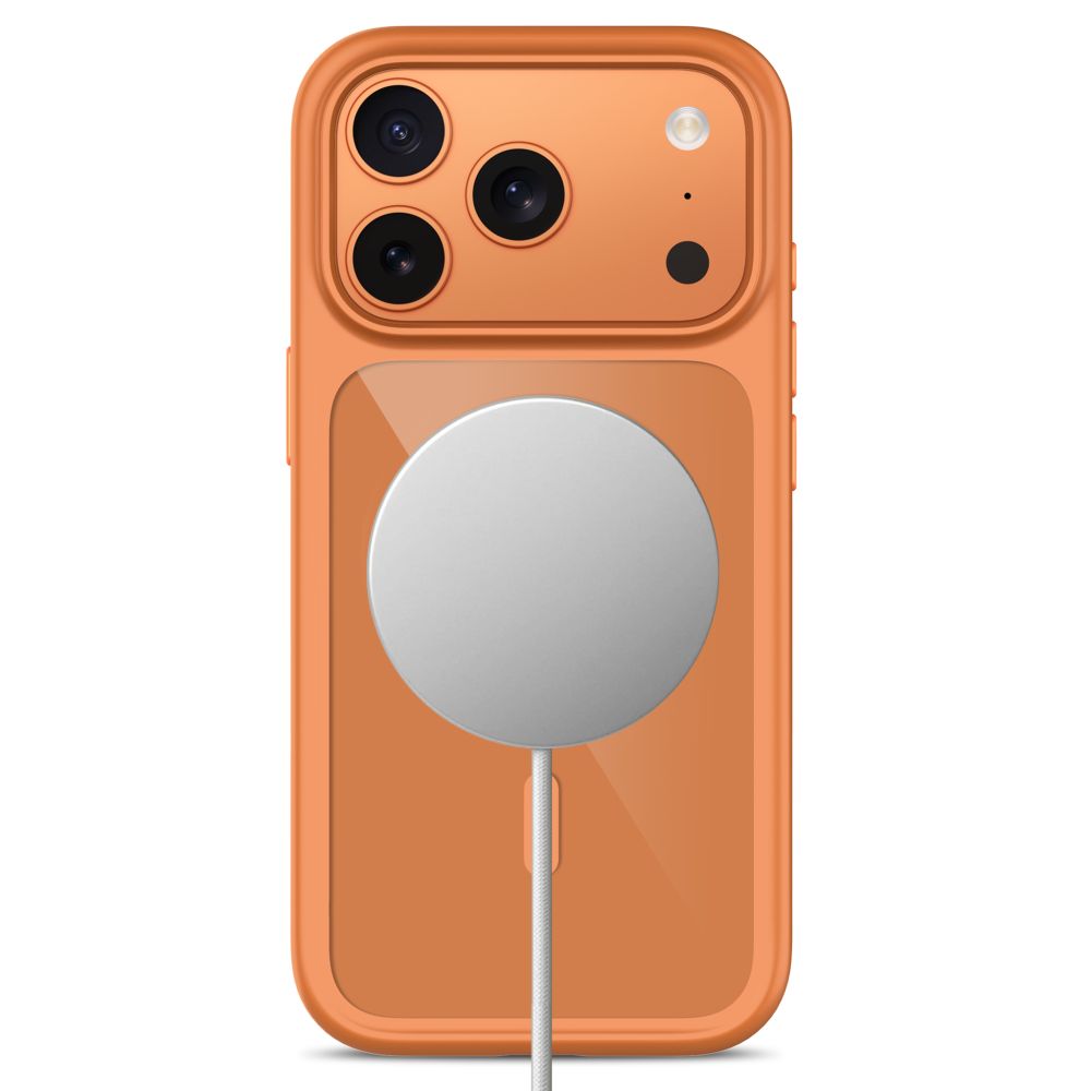 Tech Protect Magone Magsafe Cc + Glas 2 Pak Iphone 17 Pro / 18 Pro Cosmic Orange/Klar