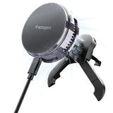 Spigen Ev25 Mfaq Essential Peltier Magnetisk Magsafe Vent Trådløs Opladder Til Bilholder 25 W Qi2.2 Sort