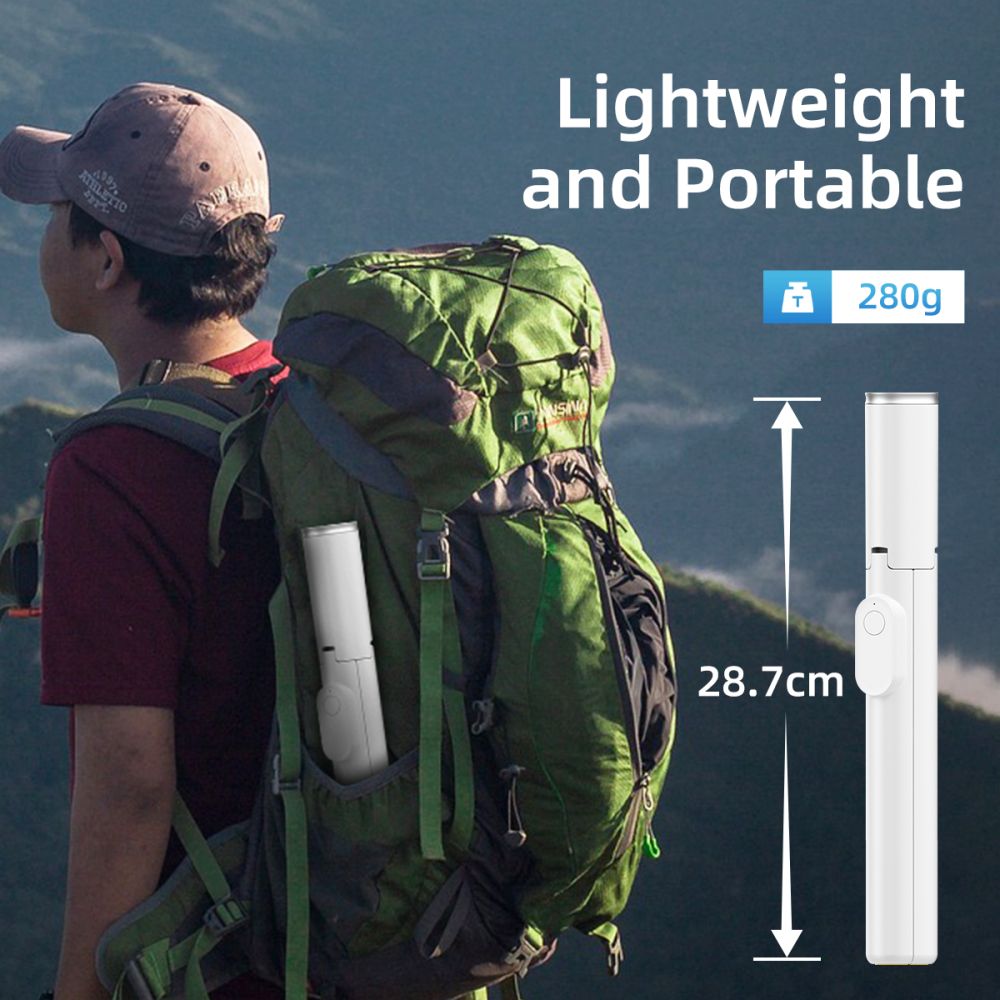 Tech Protect L09 S Bluetooth Selfie Stick Stativ Hvid