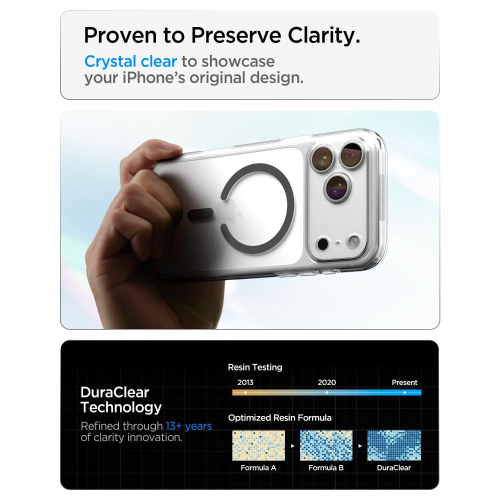 Spigen Ultra Hybrid Magsafe Iphone 17 Pro Max / 18 Pro Max Klar/Grafit