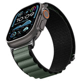 Spigen Wbf1 Remmen Til Apple Watch 8 / 9 / 10 / 11 / 12 / Se / Ultra (44 / 45 / 46 / 49 Mm) Sort/Grøn