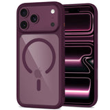 Tech Protect Magone Magsafe Cc + Glas 2 Pak Iphone 17 Pro / 18 Pro Burgundy/Clear