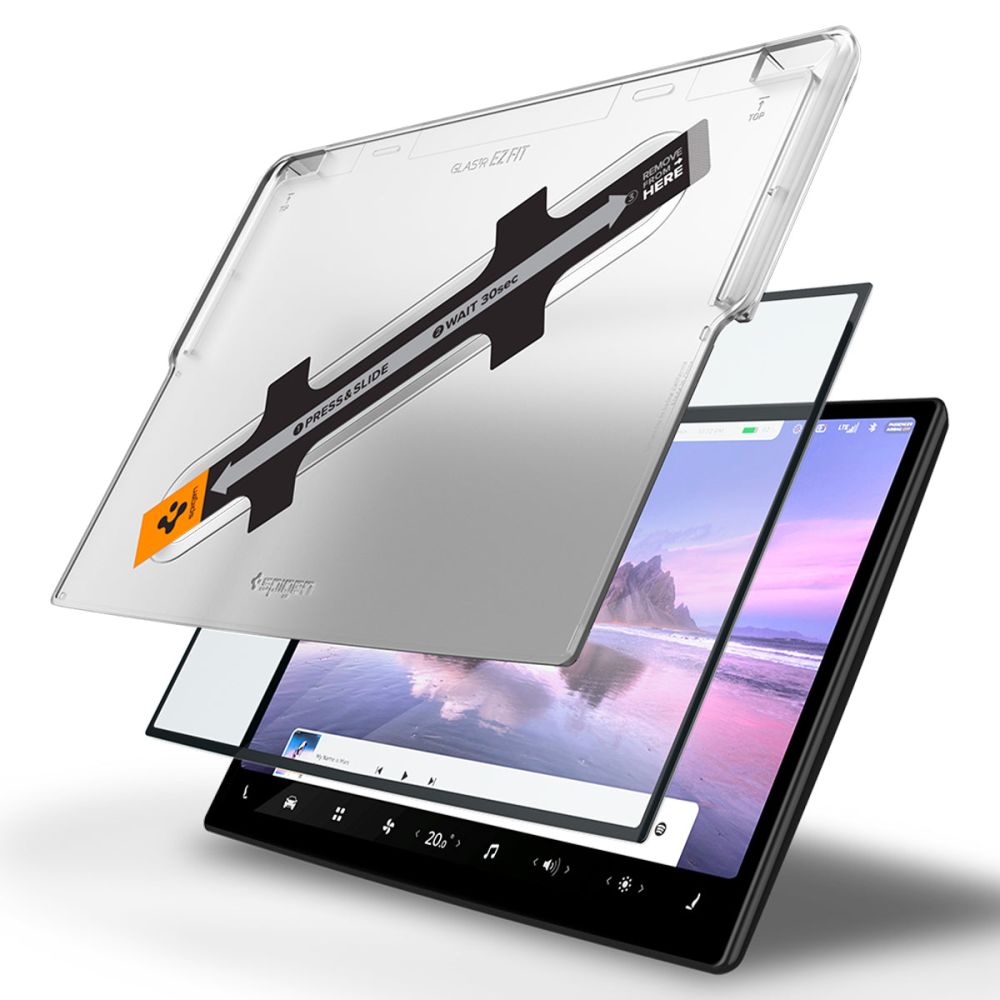 Hærdet Glas Spigen Glas.Tr ”Ez Fit” Tesla Model X 2022 2026 / Model S 2021 2026 Sort