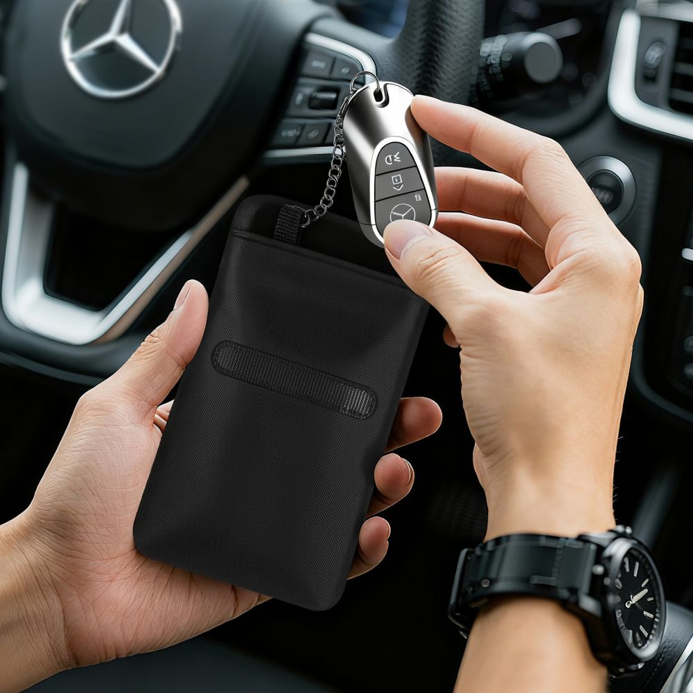 Tech Protect Klr400 Etui Nøglefri Rfid Signalblokker Sort/Sort