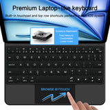 Tech Protect Smartcase Magnetisk + Tastatur Til Ipad Air 10,9” 4/5/2020 2022/11” 6/7/8/2024 2026 Sort