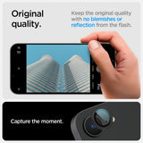 Kamera Beskyttelse Spigen Optik Pro Glas.Tr ”Ez Fit” Camera Protector 2 Pack Iphone 16 E / 17 E Sort