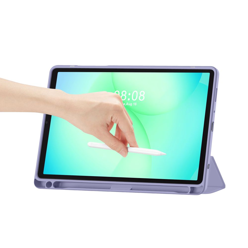 Tech Protect Sc Hybrid Pen Til Galaxy Tab A9 / A11 8.7 X110 / X115 / X133 / X135 Violet Marmor