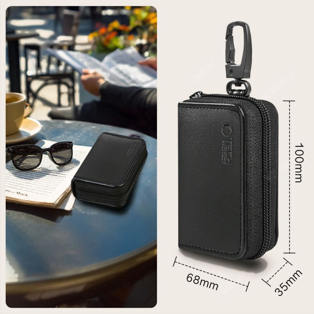 Tech Protect Klr300 Etui Nøglefri Rfid Signalblokker Sort/Sort