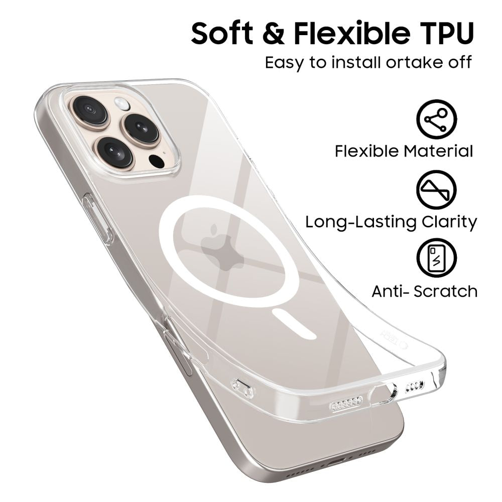 Tech Protect Flexair Magsafe Iphone 16 Pro Klar