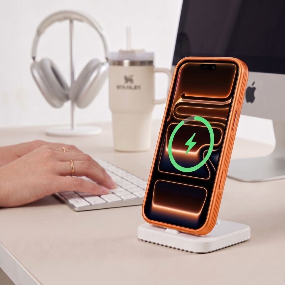 Tech Protect Magprime Magsafe Cc Iphone 17 Pro Max / 18 Pro Max Mat Cosmic Orange