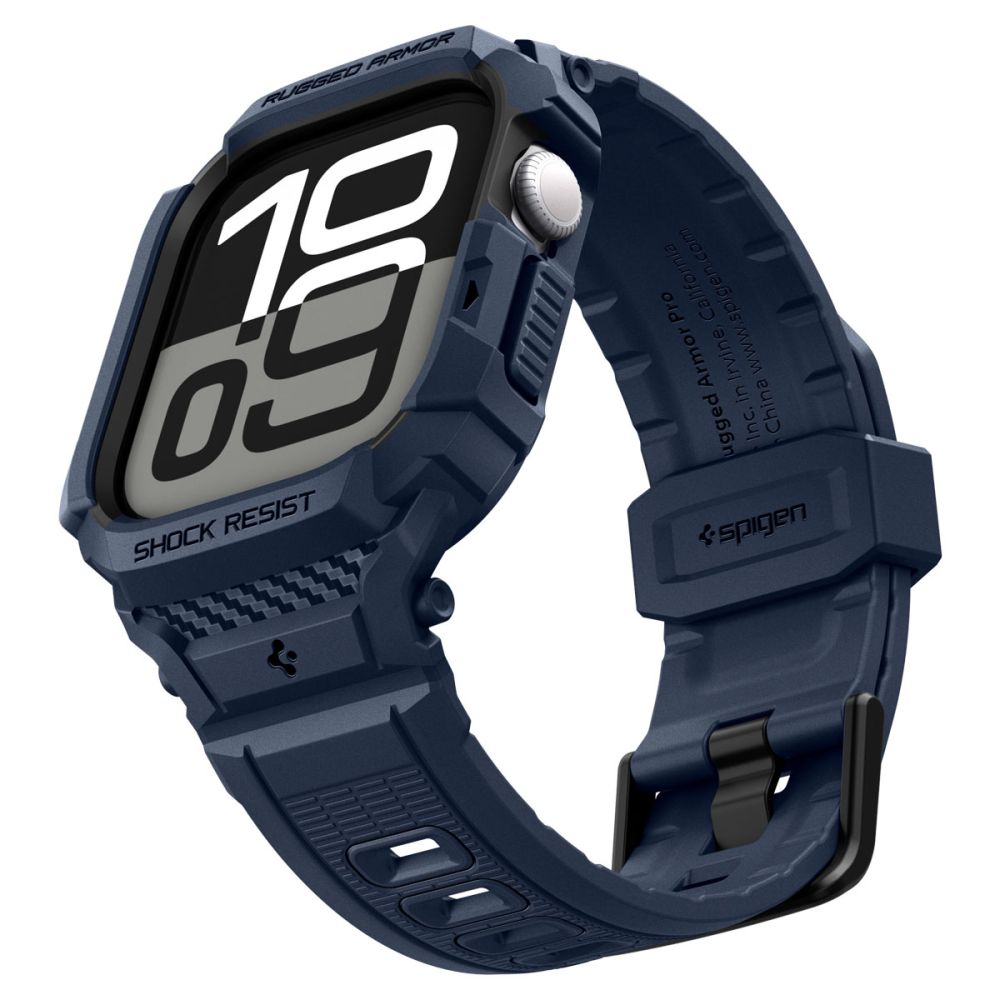 Spigen Rugged Armor ”Pro” V2 Apple Watch 10/11 (42 Mm) Marineblå