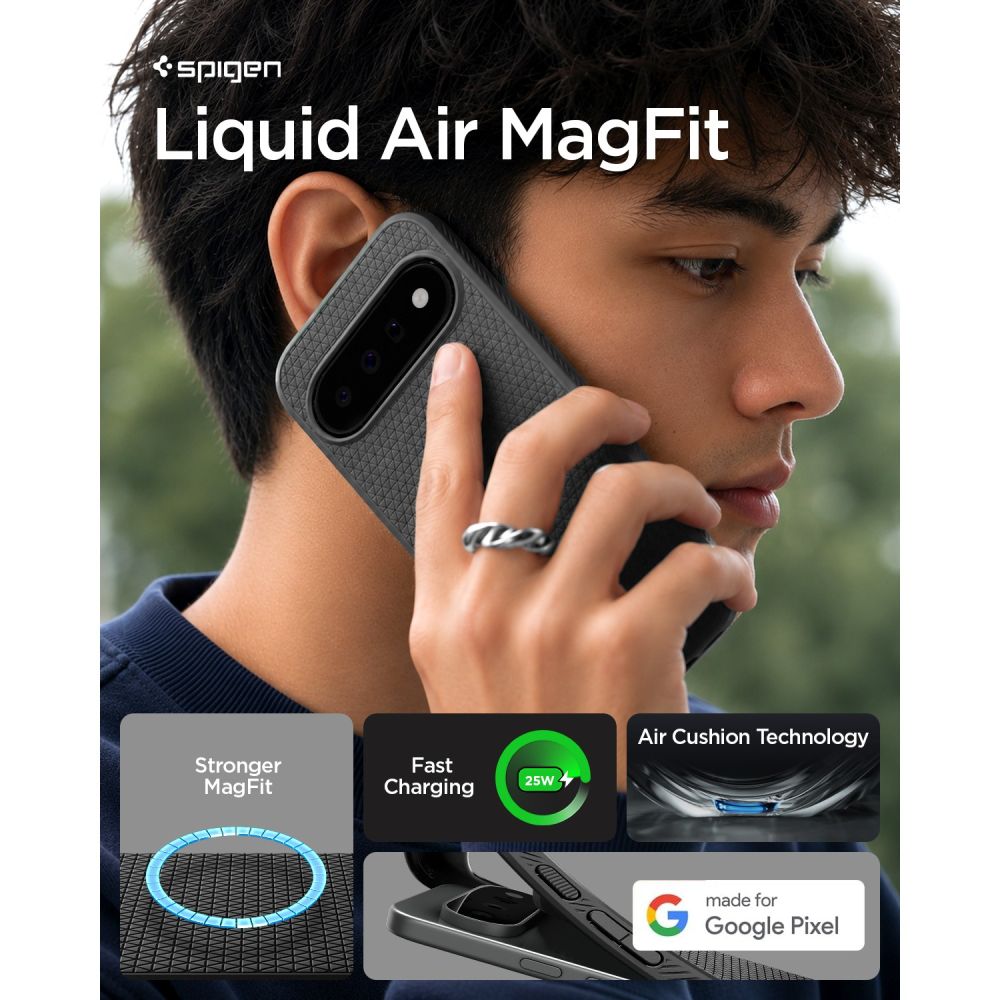Spigen Liquid Air Mag Magsafe Google Pixel 11 Mat Sort