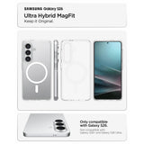 Spigen Ultra Hybrid Mag Magsafe Galaxy S26 Klar/Hvid