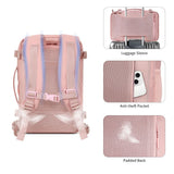 Tech Protect Defender S50 Ryanair & Wizzair Rejse Laptop Rygsæk 20 L 40x20x25 Dusty Pink