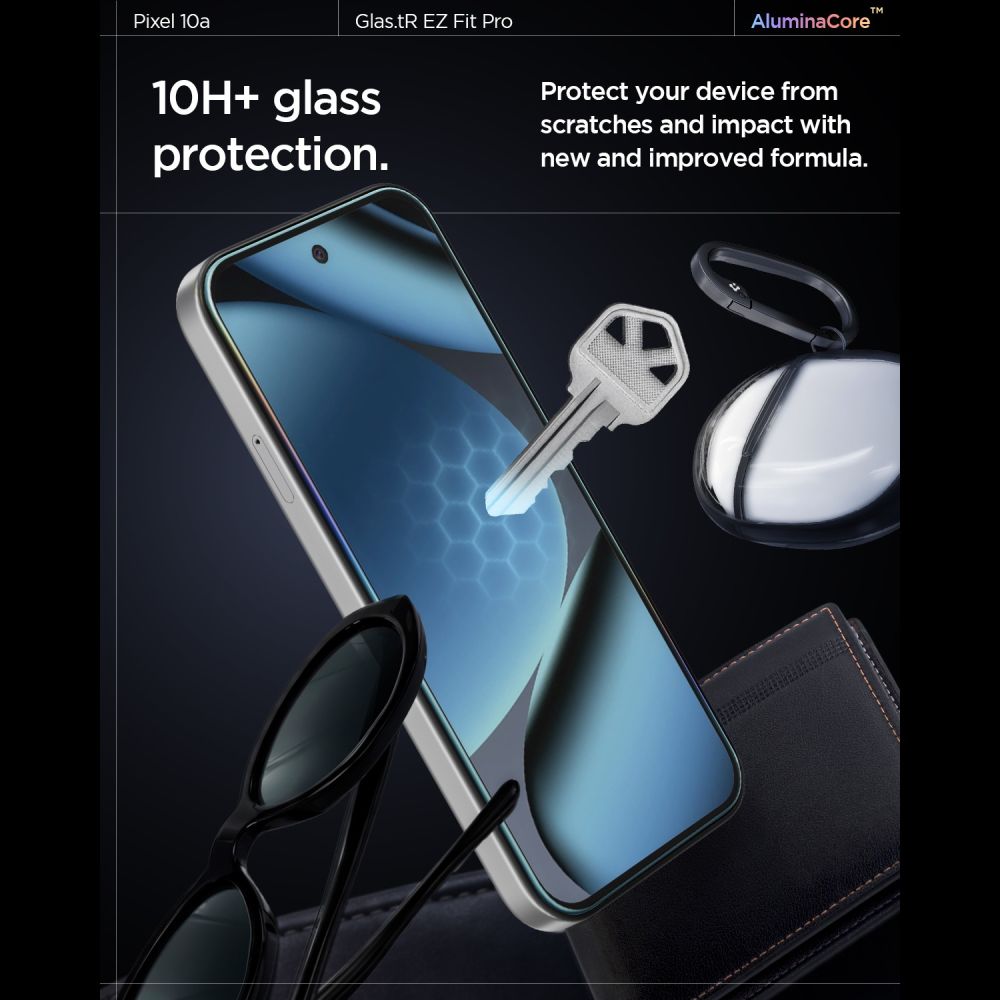 Hærdet Glas Spigen Glas.Tr 'Ez Fit Pro Ac' 2 Pack Google Pixel 10 A Clear