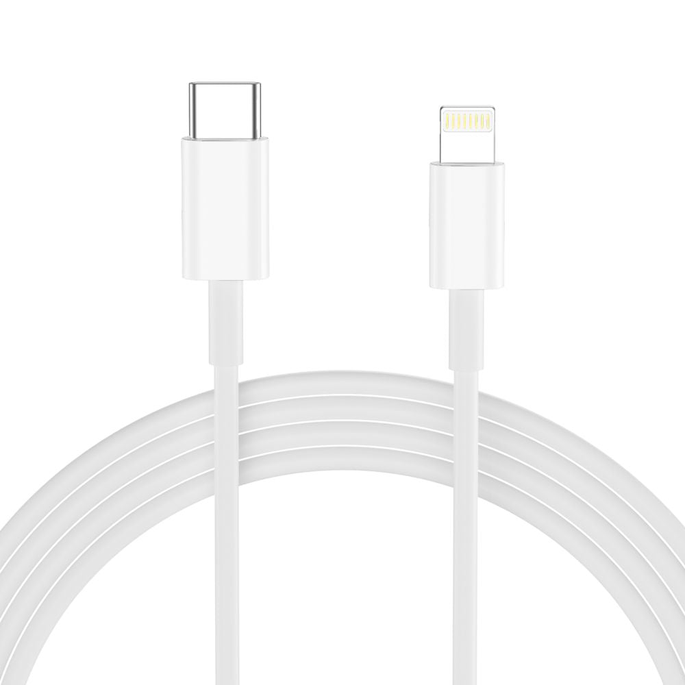Tech Protect Nca30 2 Port Netværksopladder Pd 30 W / Qc3.0 + Lightning Kabel Hvid
