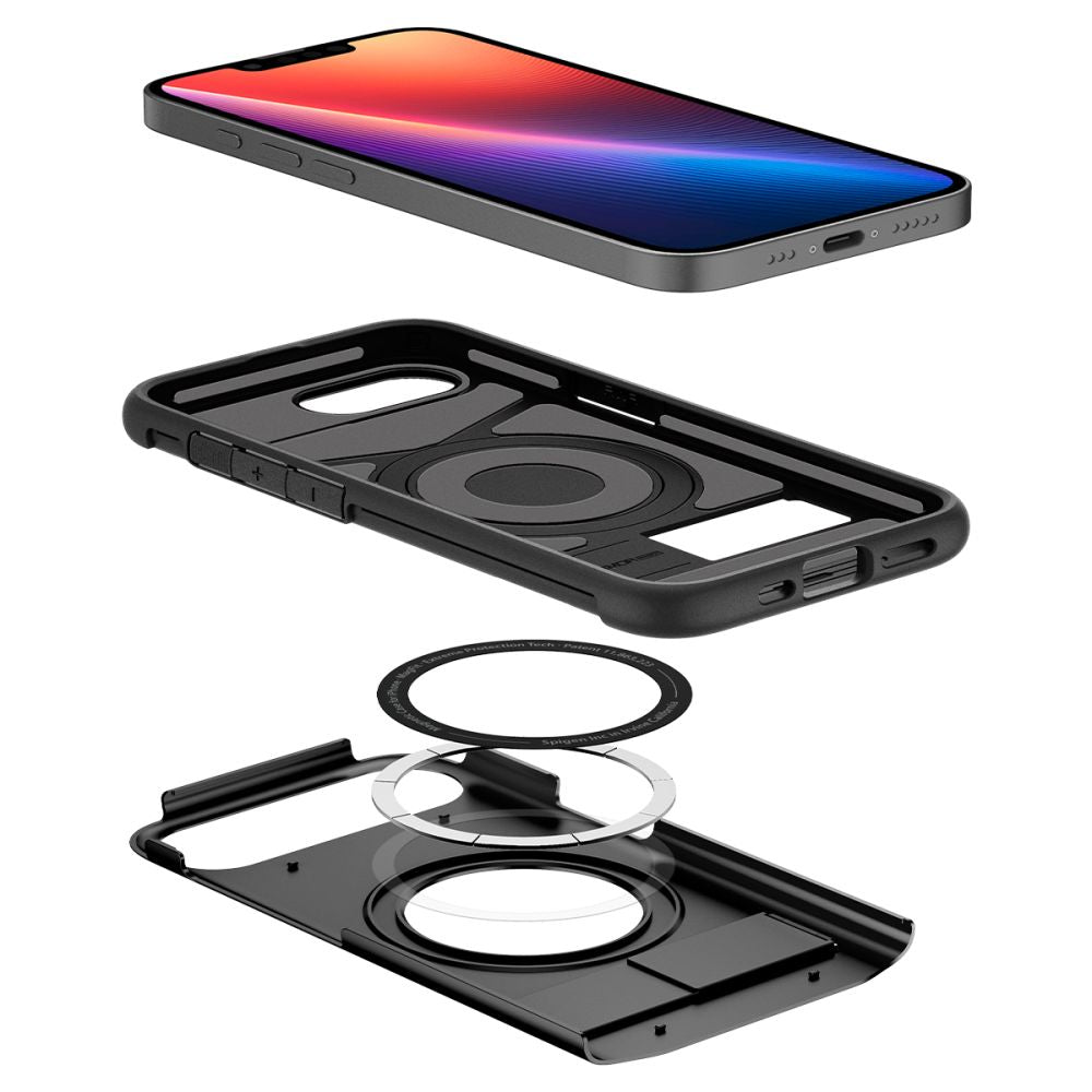 Spigen Slim Armor Magsafe Iphone 16 E / 17 E Sort