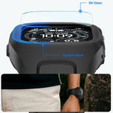 Spigen Liquid Air Pro & Hærdet Glas Til Apple Watch Ultra 1 / 2 / 3 / 4 (49 Mm) Sort
