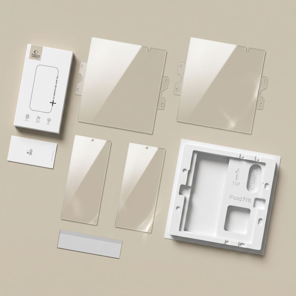 Beskyttelsessæt Tech Protect Easy Set Foil & Glass Fit+ 4 I 1 Galaxy Z Fold 8 Ultra Clear