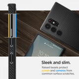 Spigen Liquid Air Galaxy S22 Ultra Mat Sort