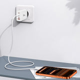Tech Protect Nc120 W Gan 4 Port Netværksopladder Pd 120 W / Qc3.0 Hvid