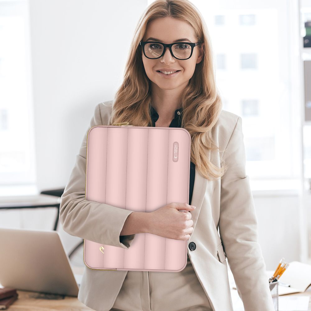 Tech Protect Puffy Bærbar 13 14" Dusty Rose