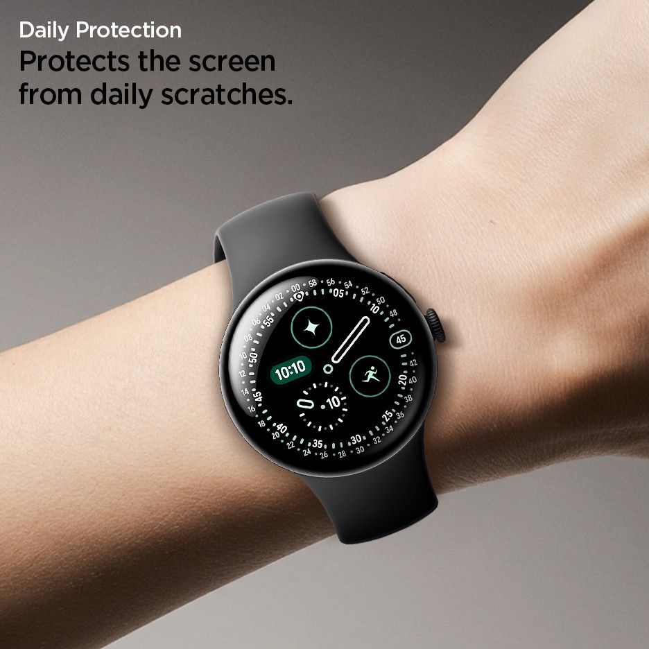 Hydrogelfilm Spigen Elite Shield ”Ez Fit” 2 Pak Google Pixel Watch 3 / 4 / 5 (41 Mm) Klar
