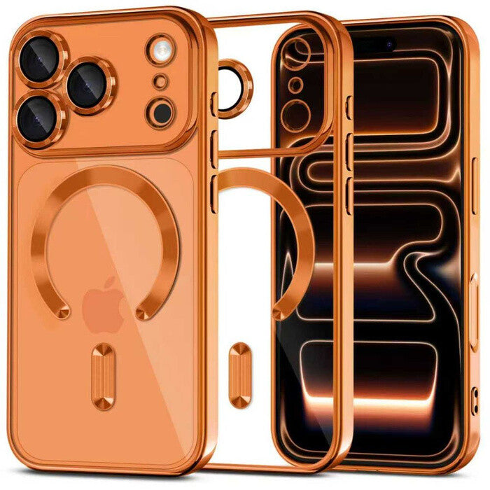 Tech-Protect 5906302334612 mobiltelefon etui 16 cm (6.3") Cover Orange, Transparent