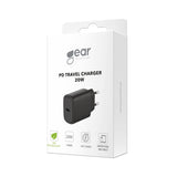 Gear Oplader 220V 1xUSB-C Pd 20W Sort