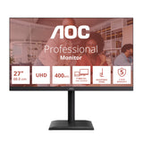 AOC E4 U27E4CV computerskærm 68,6 cm (27") 3840 x 2160 pixel 4K Ultra HD LED Sort