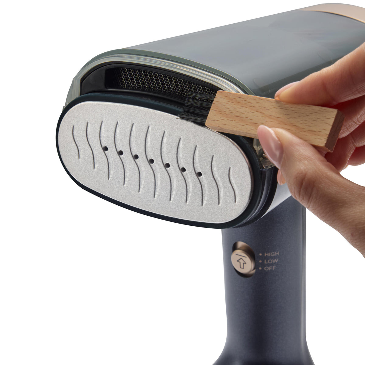 Russell Hobbs 28550-56 beklædningsdamper Håndholdt beklædningsdamper 0,2 L 1400 W Blå, Guld
